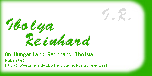 ibolya reinhard business card
